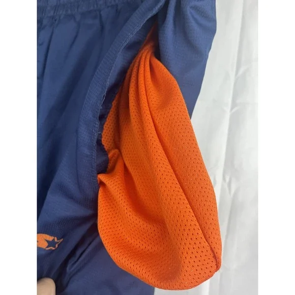 Vtg Y2K Starter Navy Track Pants Orange Mesh Lined Streetwear Mens XL 42W 29.5L - Picture 12 of 16